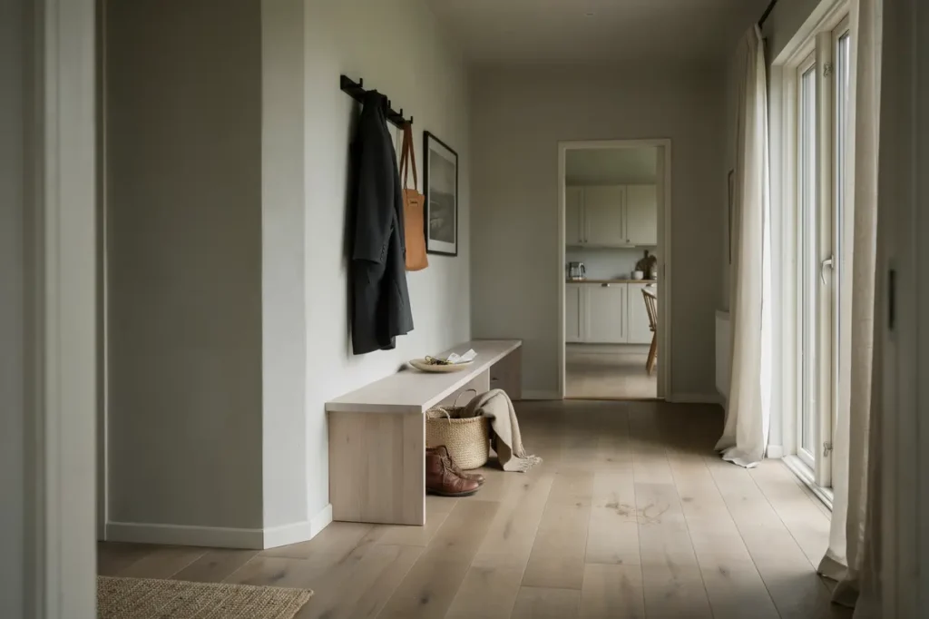 ombyggnad av entr och hall i villa i brottby